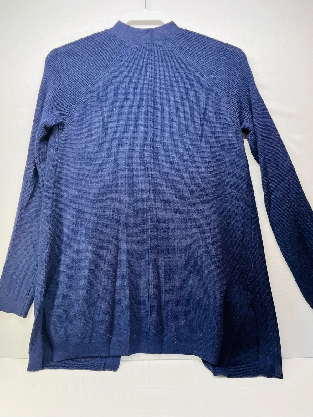 Cyrus Navy Open-Front Pocket Cardigan